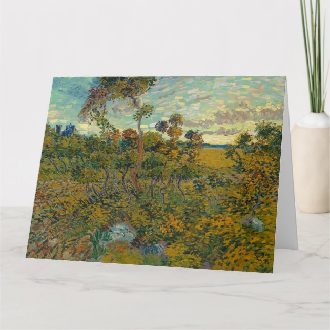 Vincent Van Gogh, Sunset at Montmajour Kort (Framsida)