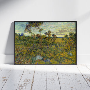 Vincent Van Gogh, Sunset at Montmajour Poster