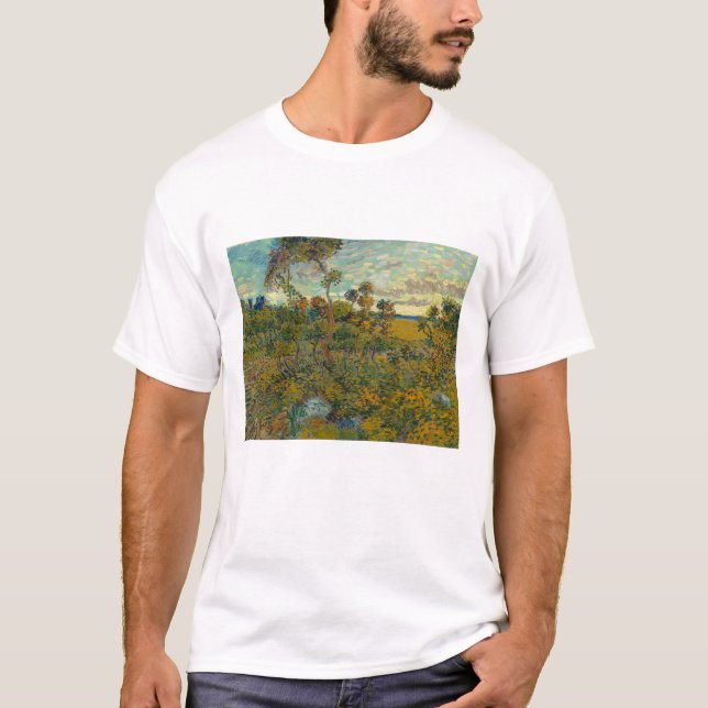 Vincent Van Gogh, Sunset at Montmajour T Shirt (Framsida)