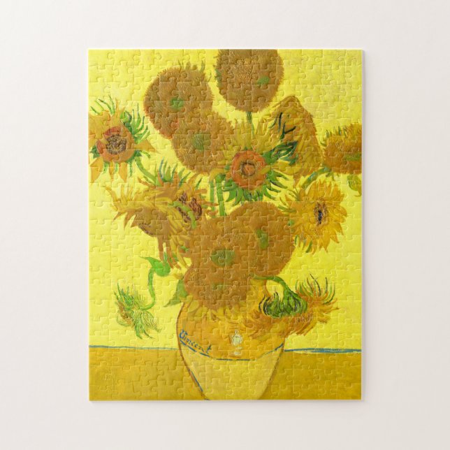 Vincent Van Gogh Sunwers bra art för barn Pussel (Vertikal)