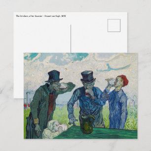 Vincent van Gogh - Supdrinken, efter Daumier Vykort