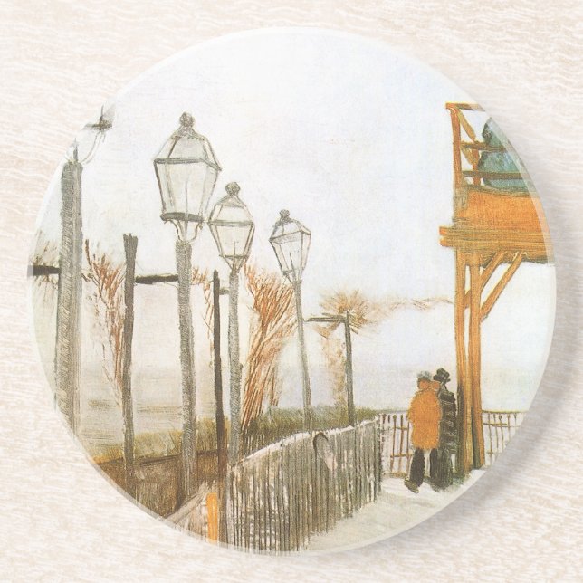 Vincent van Gogh - Terrace and Observation Deck Underlägg (Framsidan)