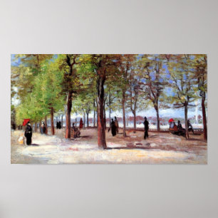 Vincent Van Gogh - Terrace i Luxemburg Garden Poster
