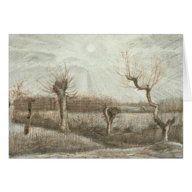 Vincent van Gogh - Tetards Hälsningskort (Framsidan Horizontal)