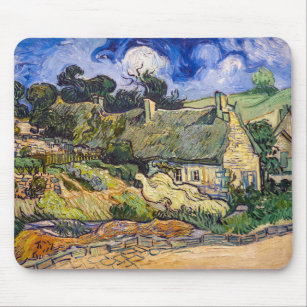 Vincent Van Gogh - Thatched Cottages i Cordeville Musmatta
