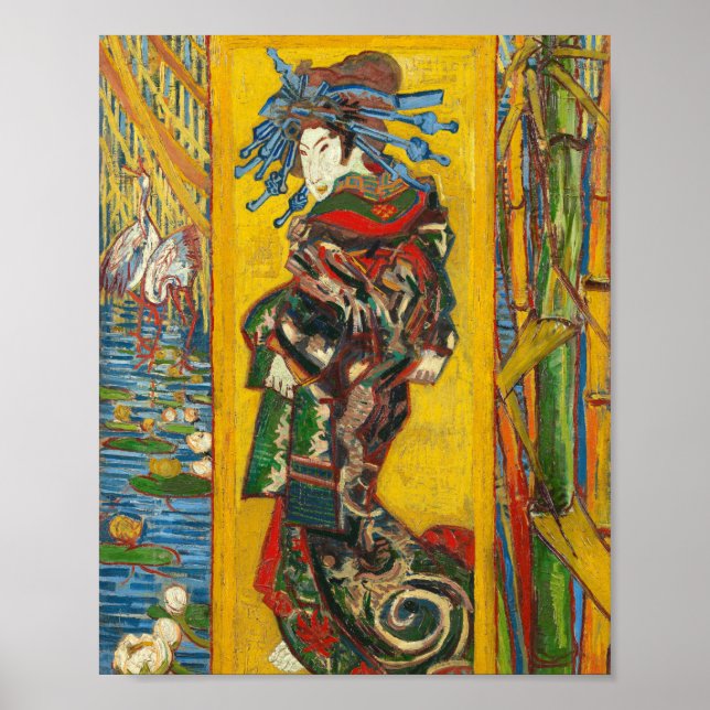 Vincent Van Gogh The Courtesan efter Eisen Poster (Framsidan)
