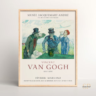 Vincent van Gogh The Drinkers Art Print Vintage Poster