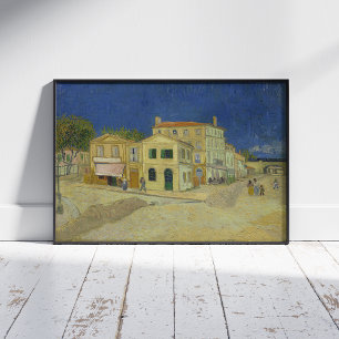 Vincent Van Gogh, The Gult House, The Street Fototryck