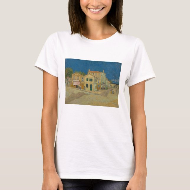 Vincent Van Gogh, The Gult House, The Street T Shirt (Framsida)