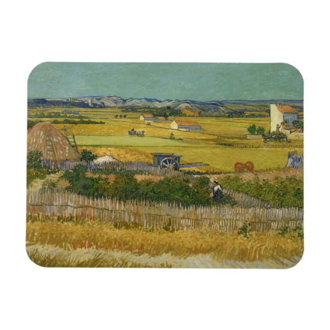 Vincent Van Gogh, The Harvest, De Oogst Magnet (Horisontell)