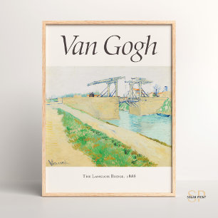 Vincent van Gogh the Langlois Bridge på Arles Art Poster