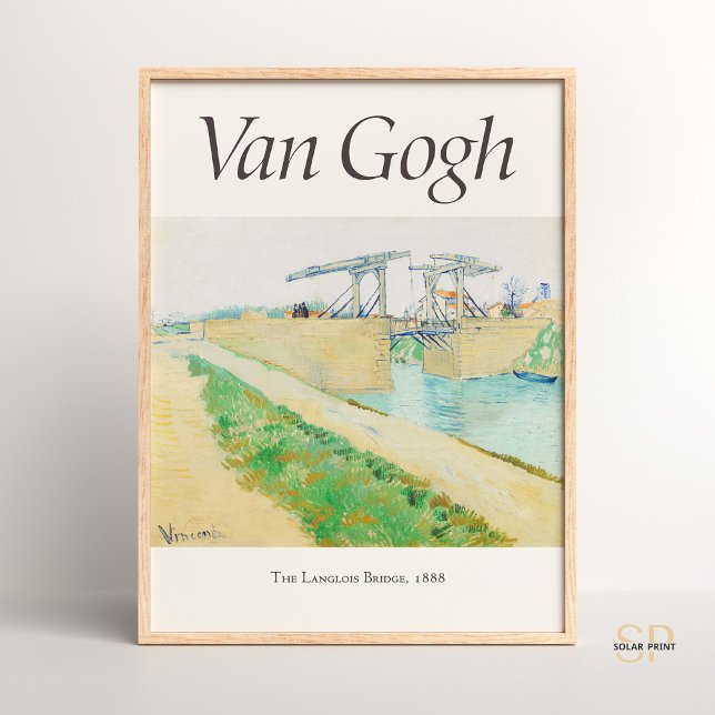 Vincent van Gogh the Langlois Bridge på Arles Art Poster (Skapare uppladdad)