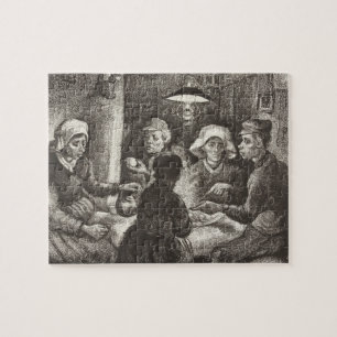 Vincent Van Gogh The Potato Eaters lithograph Pussel