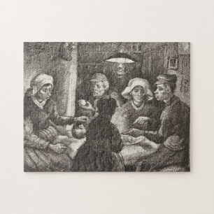 Vincent Van Gogh The Potato Eaters litografi Pussel