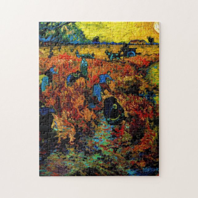 Vincent Van Gogh the Red Vineyard Pussel (Vertikal)