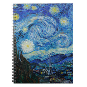 Vincent Van Gogh the Starry Night Anteckningsbok
