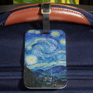 Vincent Van Gogh the Starry Night Bagagebricka