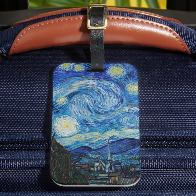 Vincent Van Gogh the Starry Night Bagagebricka (Framsida Insitu 2)
