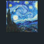 Vincent Van Gogh the Starry Night Canvastryck<br><div class="desc">Vincent Van Gogh är Starry Natt Detail</div>