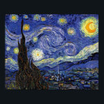 Vincent Van Gogh - The Starry Night Extra Large Poster<br><div class="desc">Vincent Van Gogh's The Starry Night. Oil on canvas from 1889, Starry Night was painted while Van Gogh was in the asylum at Saint-Remy, France, and is considered one of his greatest masterpieces. Although it is a night scene, it was painted during the day and represents the view from the...</div>