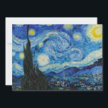 Vincent Van Gogh the Starry Night Inbjudningar<br><div class="desc">Vincent Van Gogh är Starry Natt Detail</div>