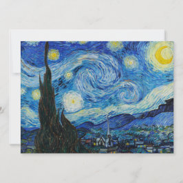 Vincent Van Gogh the Starry Night Inbjudningar