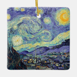 Vincent Van Gogh the Starry Night Julgransprydnad Keramik