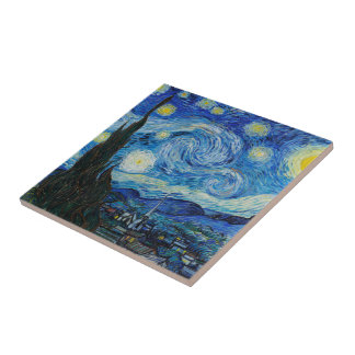 Vincent Van Gogh the Starry Night Kakelplatta
