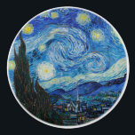 Vincent Van Gogh the Starry Night Knopp<br><div class="desc">Vincent Van Gogh är Starry Natt Detail</div>