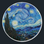Vincent Van Gogh the Starry Night Knopp<br><div class="desc">Vincent Van Gogh är Starry Natt Detail</div>