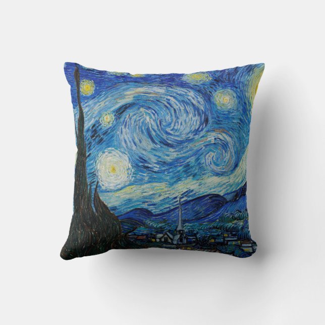 Vincent Van Gogh the Starry Night Kudde (Baksida)