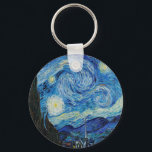 Vincent van Gogh the Starry Night Nyckelring<br><div class="desc">Berömdens illustratörer och målare.</div>