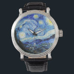Vincent Van Gogh, The Starry Night painting Armbandsur<br><div class="desc">The Starry Night (Dutch: De sterrennacht) is an oil-on-canvas painting by the Dutch Post-Impressionist painter Vincent van Gogh. Painted in June 1889.</div>