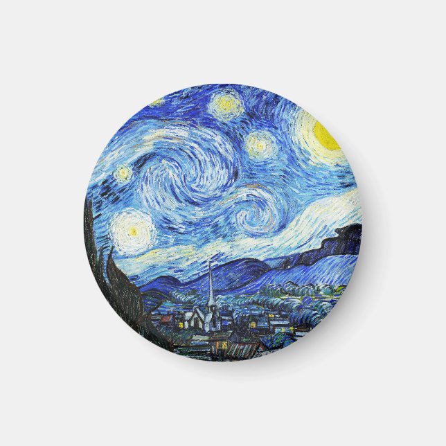 Vincent Van Gogh, The Starry Night painting Magnet (Framsidan)