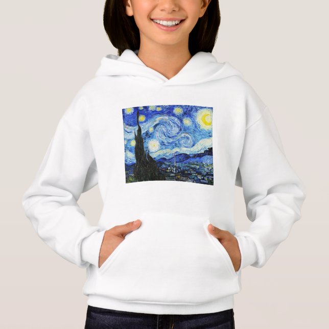 Vincent Van Gogh, The Starry Night painting T Shirt (Framsida)