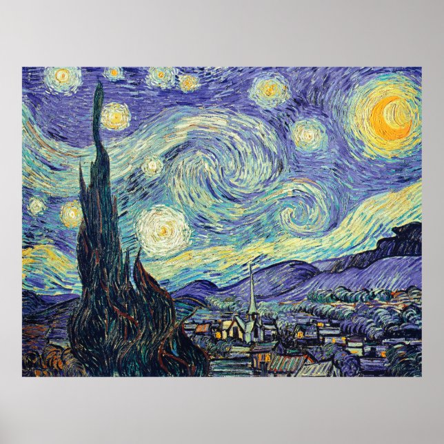 Vincent Van Gogh the Starry Night Poster (Framsidan)