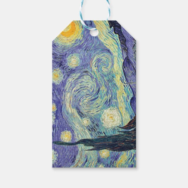 Vincent Van Gogh the Starry Night Presentetikett (Framsidan)