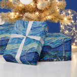 Vincent Van Gogh the Starry Night Presentpapper<br><div class="desc">Vincent Van Gogh är Starry Natt Detail</div>