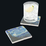 Vincent Van Gogh the Starry Night Stenunderlägg<br><div class="desc">Vincent Van Gogh är Starry Natt Detail</div>
