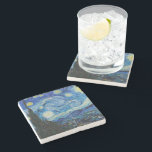 Vincent Van Gogh the Starry Night Stenunderlägg<br><div class="desc">Vincent Van Gogh är Starry Natt Detail</div>