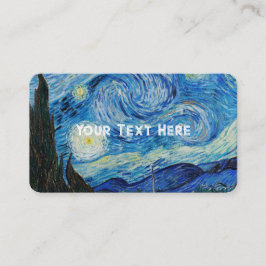Vincent Van Gogh the Starry Night Visitkort