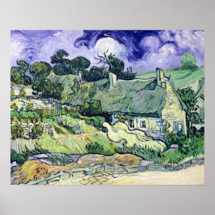Vincent van Gogh Tofferstugor i Cordeville Poster