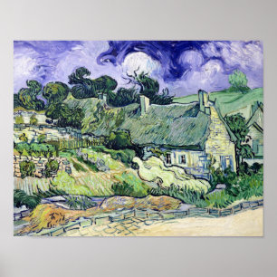 Vincent van Gogh Tofferstugor i Cordeville Poster