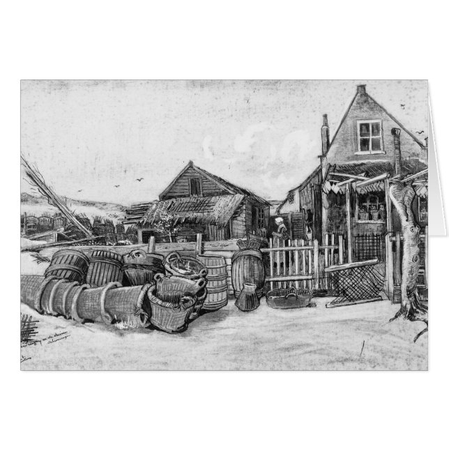 Vincent van Gogh | Torklada, Scheveningen Hälsningskort (Framsidan Horizontal)