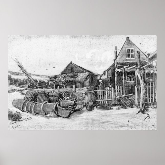 Vincent van Gogh | Torklada, Scheveningen Poster (Framsidan)