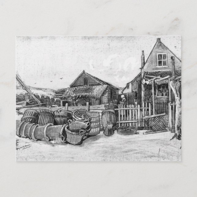 Vincent van Gogh | Torklada, Scheveningen Vykort (Framsida)