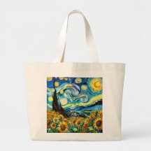 Vincent van Gogh Tote Bag - Konstnärlig bil och Sn