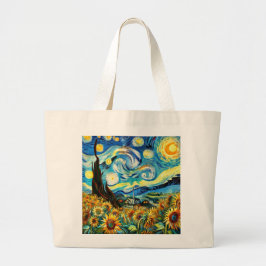Vincent van Gogh Tote Bag - Konstnärlig bil och Sn Jumbo Tygkasse