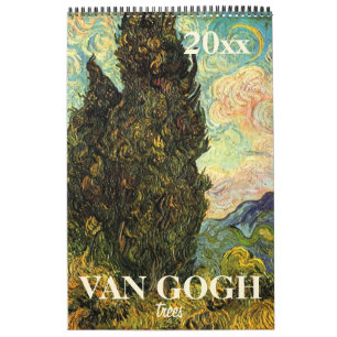 Vincent van Gogh Träd och Nature Vintage Fine Art Kalender
