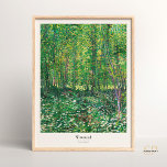 Vincent van Gogh Träd och Undergrowth Art Print Poster<br><div class="desc">Lägg dig i Vincent van Goghs värld "Träd och undertillväxt" med den här exquisite-konsten. Höj din hemdekoration med den här berömda nederländska artistens fängslande verk.</div>